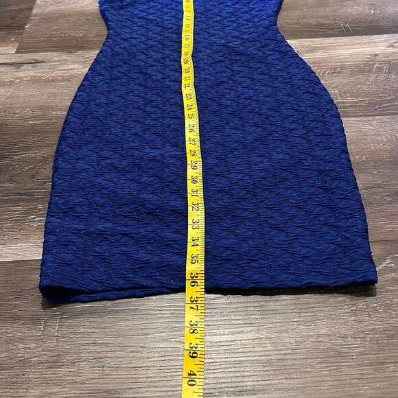 Bisou Bisou Ryal Blue Strapless Cocktail Dress Size 4 - Picture 7 of 10